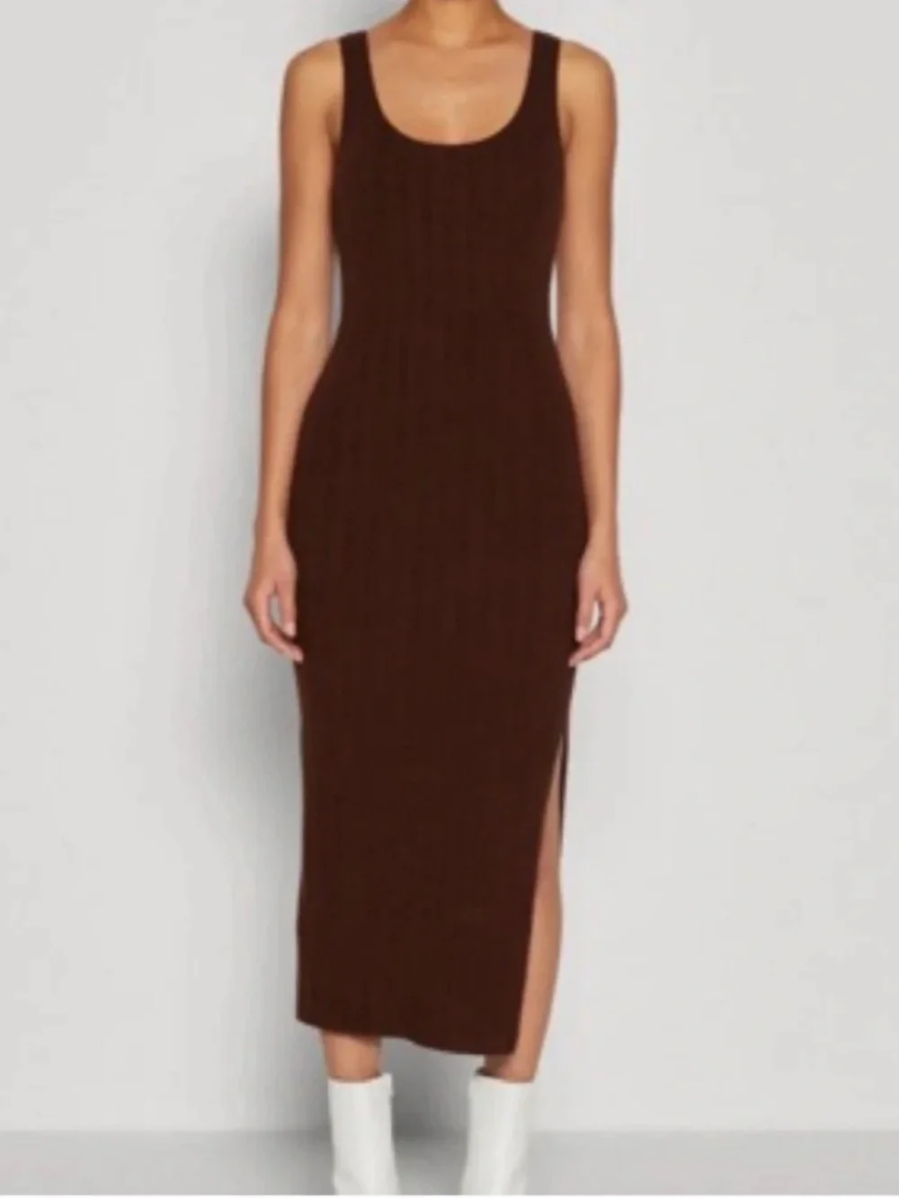 A&F Knit Maxi Ribbed Dress